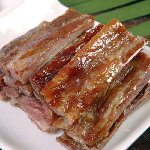 美味的烟熏腊肉