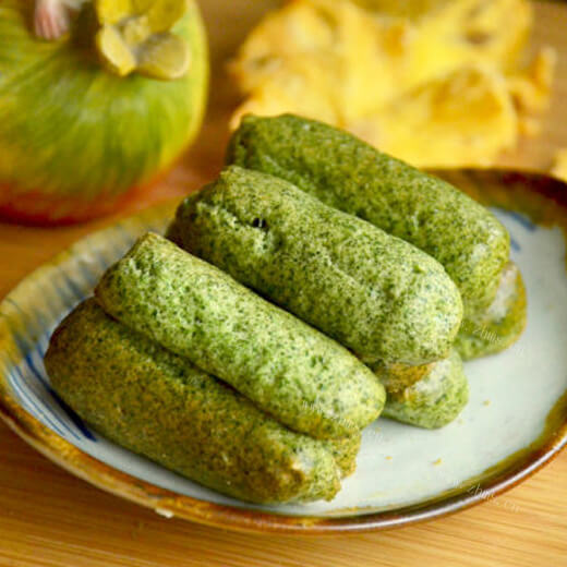 美味的菠菜手指饼