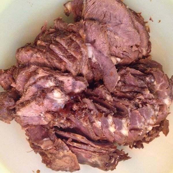 超好吃的干切牛肉