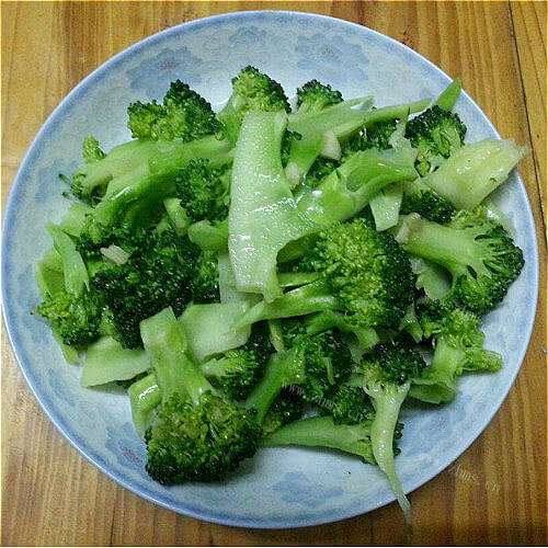 美味的清炒西兰花