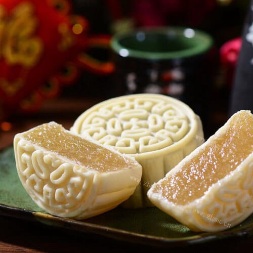 多维彩色立体冰皮月饼