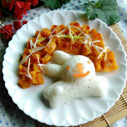 兔子蚝油南瓜饭