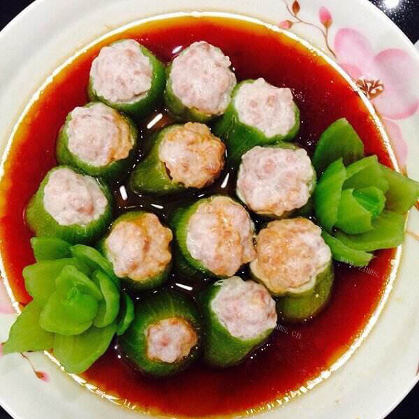 咸鲜肉丸丝瓜串