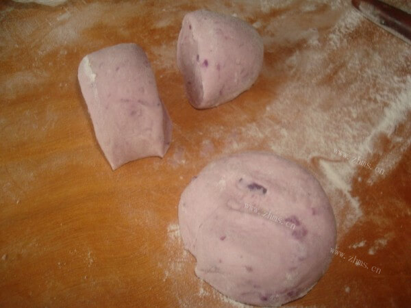 紫薯饼做法图解5)