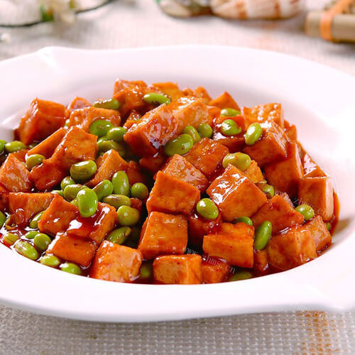 清炒萝卜干炒毛豆米