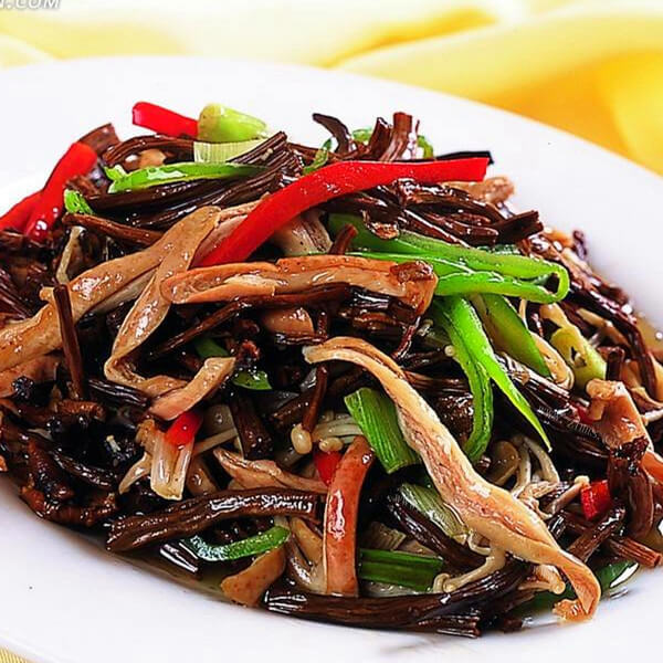 健康双椒杏鲍茹丝