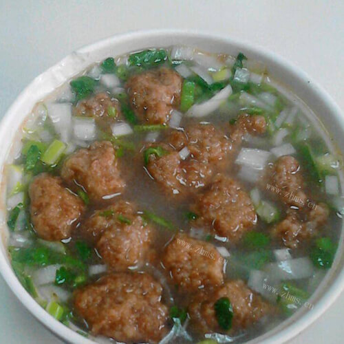 自制冬瓜粉丝丸子汤