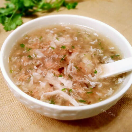 美味香菜牛肉羹