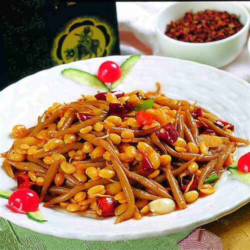 炒黄豆芽