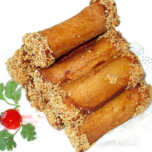 好吃的香椿香卷