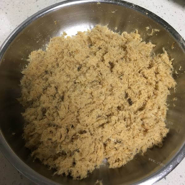 自制面包机肉松