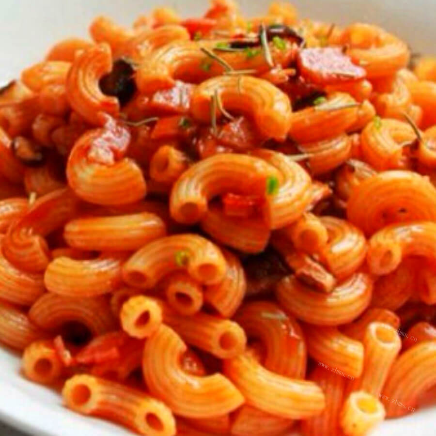 美味中式香菇肉末意面#百