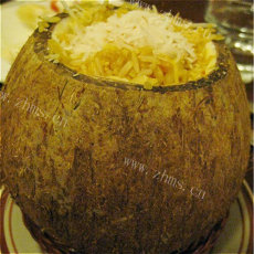 暖暖的椰子焗饭