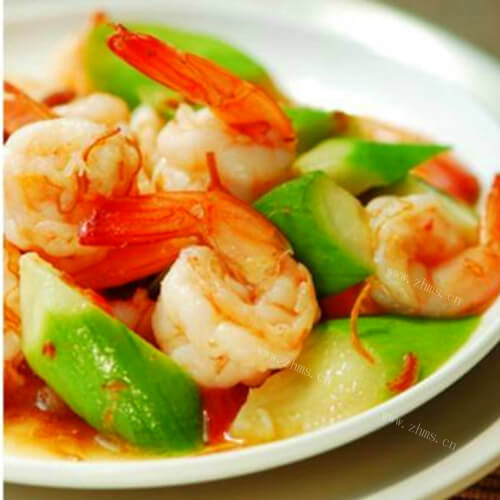 美味的丝瓜炒虾
