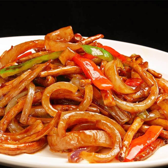 家常孜然肉皮
