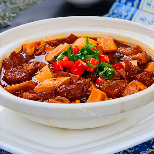 家庭版红烧肉片豆腐