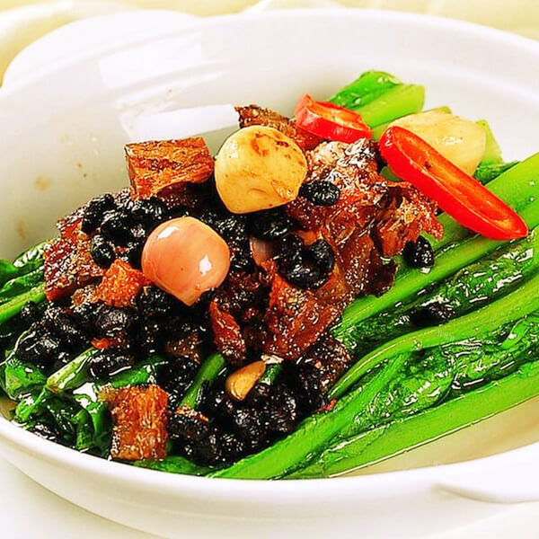 美味蒜炒香麦菜