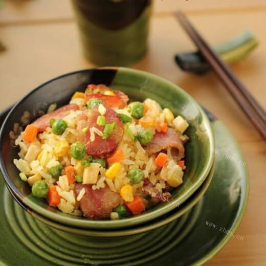 美味杂蔬炒腊肠