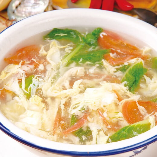 家常番茄鸡蛋肉末汤