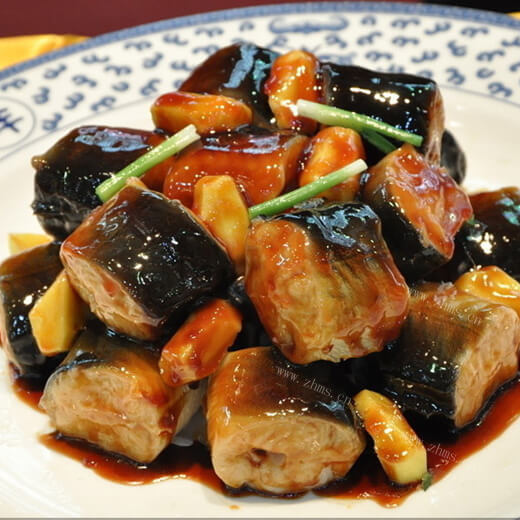 别有风味的腊肠烩黄鳝