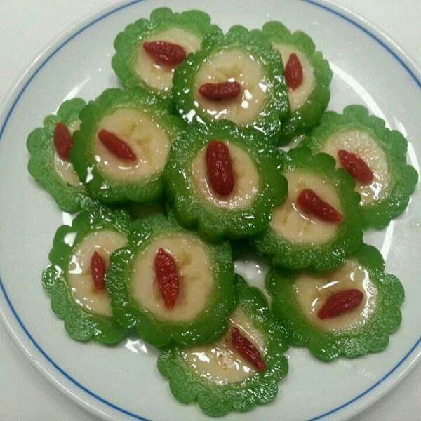 自制蜜汁苦瓜酿香蕉