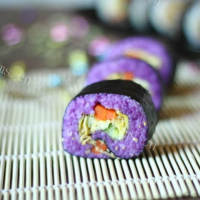 特色小吃紫薯风味寿司
