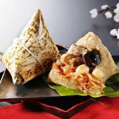美味的香茹鸡腿粽