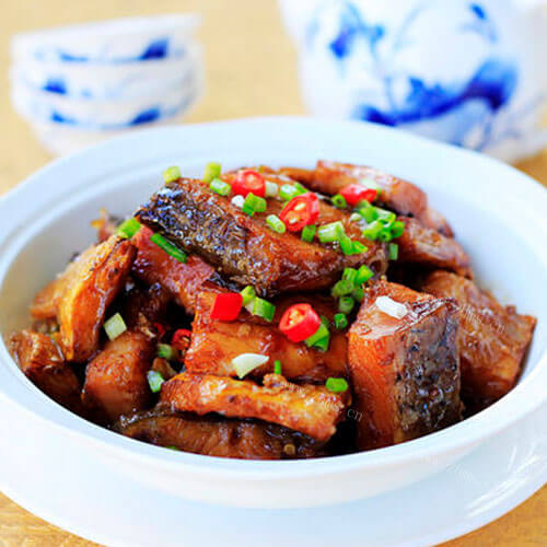 美味的红烧腊鱼