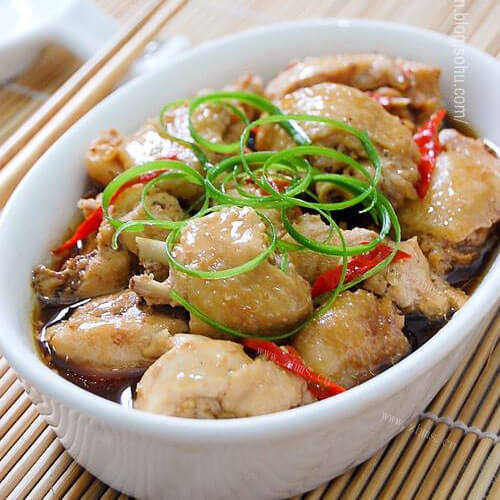 豆豉蒸鸡根