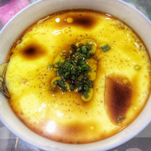 营养虾皮菠菜鸡蛋羹