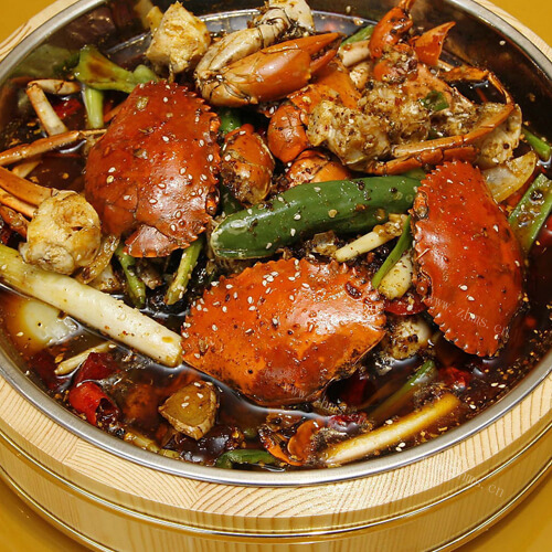 烧制麻辣梭蟹 