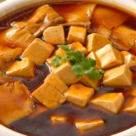 美味的白菜海米炖豆腐