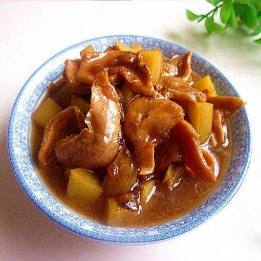 家常土豆烧素鸡
