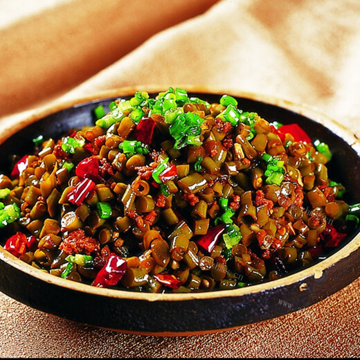酸辣开胃的酸豆角肉沬
