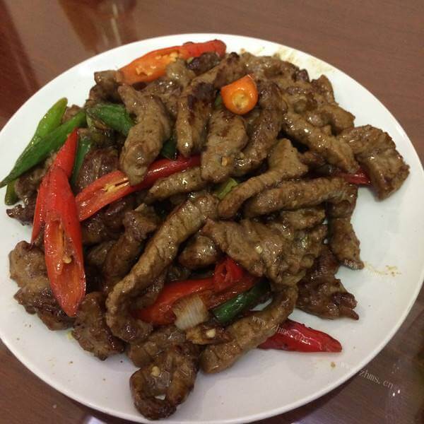 美味的黑椒腰花