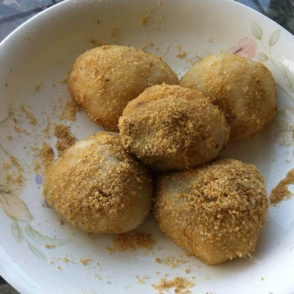 绿豆沙麻薯
