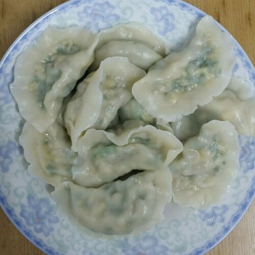 自制韭菜鸡蛋饺子