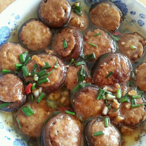 美味香菇酿肉馅