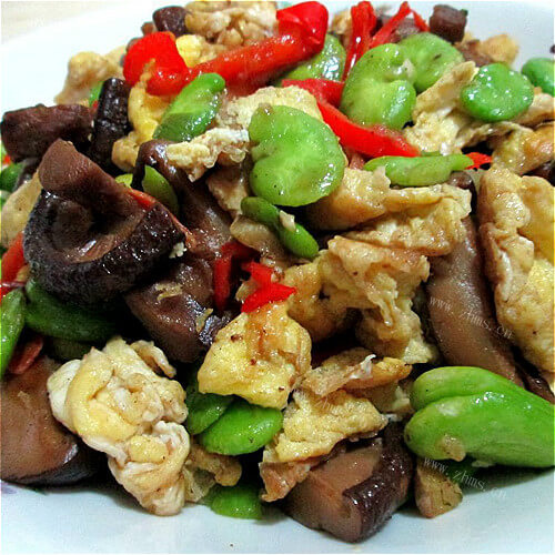 香菇炒鸡蛋