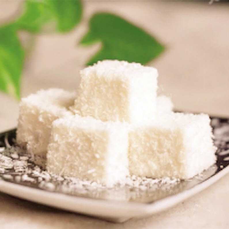 柔滑的雪花椰香奶冻
