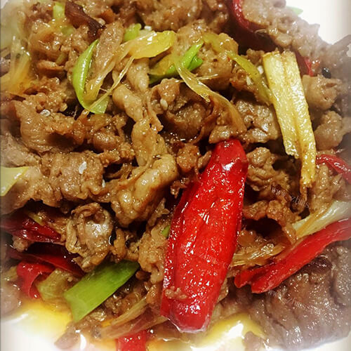 一道佳肴双椒孜然羊肉