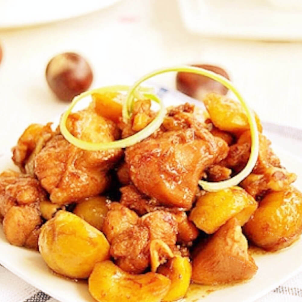 美味板栗炒子鸡