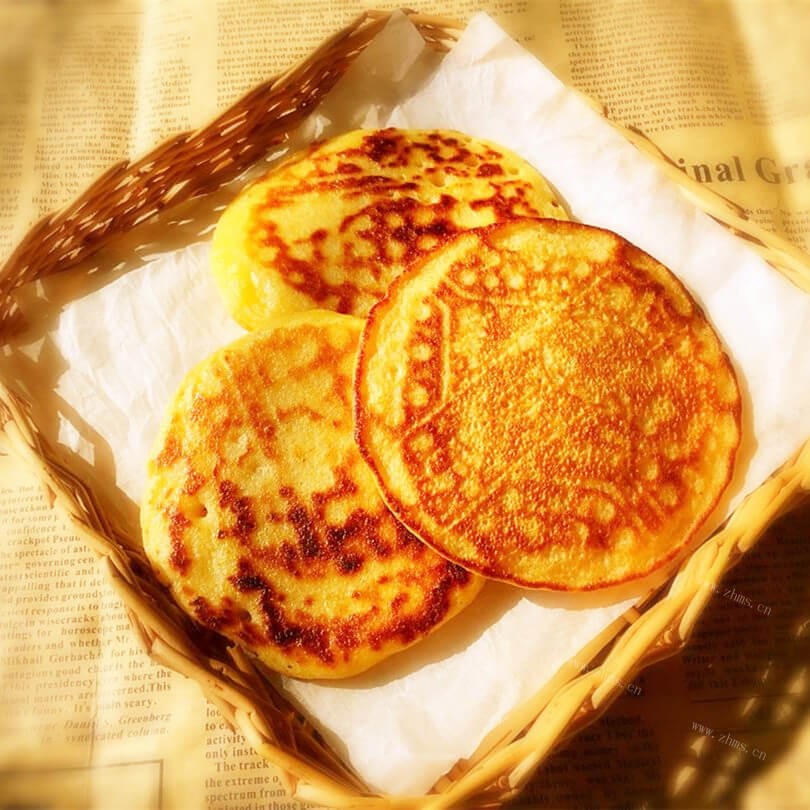 精美奶香玉米发面饼
