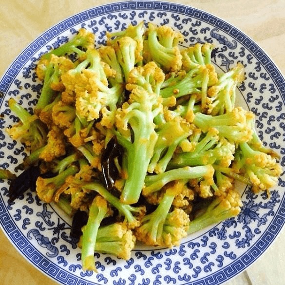 家常菜干煸有机花菜
