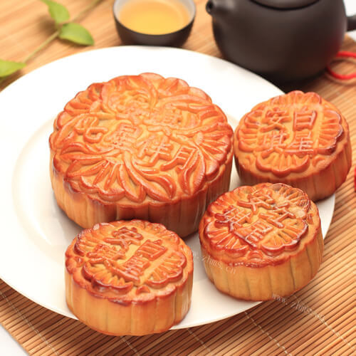 玫瑰苏式月饼