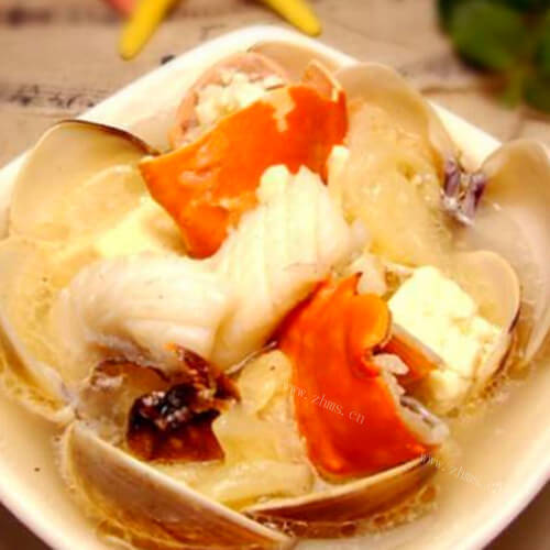 鲜美白菜海鲜汤
