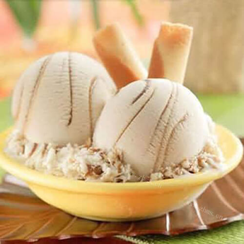 冷饮香草冰淇淋