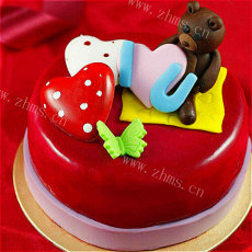 有爱的情人节蛋糕