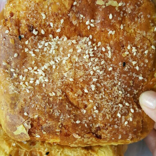 美味的蟹壳黄烧饼