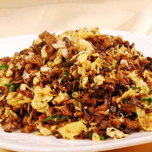 美味的粉皮炒鸡蛋